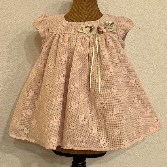 Laura Ashley Dresses Laura Ashley Pink Baby Girl Dress And Bloomers